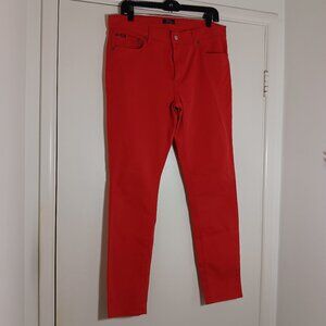 Polo Ralph  Lauren  womens red skinny jeans size 32 mid rise stretch  pants